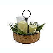 Bee &amp; Willow&trade; 9-Inch Birch Base Centerpiece with LED Candles