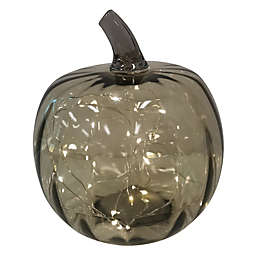 Bee & Willow™ 10-Inch Glass LED Pumpkin in Teal