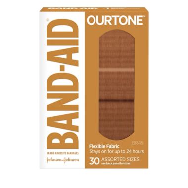 Band-Aid&reg; 30-Count Brand Ourtone&trade; Adhesive Bandages in BR45. View a larger version of this product image.