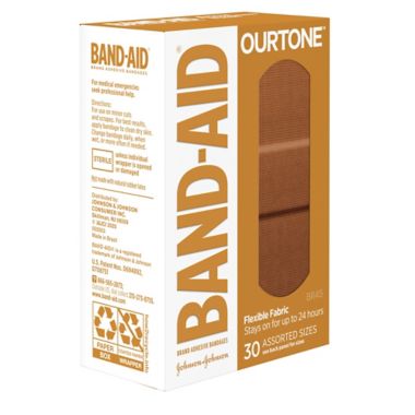 Band-Aid&reg; 30-Count Brand Ourtone&trade; Adhesive Bandages in BR45. View a larger version of this product image.