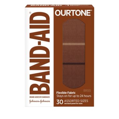Band-Aid&reg; 30-Count Brand Ourtone&trade; Adhesive Bandages in BR55. View a larger version of this product image.
