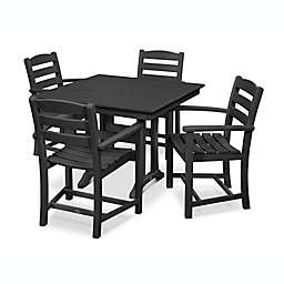 POLYWOOD® La Casa Café 5-Piece Farmhouse Trestle Arm Chair Dining Set