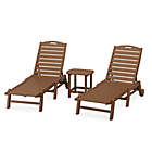 Alternate image 0 for POLYWOOD&reg; Nautical 3-Piece Chaise Lounge with Wheels Set w/ South Beach Side Table