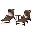 Alternate image 0 for POLYWOOD&reg; Nautical 3-Piece Chaise Lounge with Arms Set w/ South Beach 18&quot; Side Table