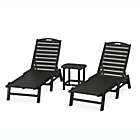 Alternate image 0 for POLYWOOD&reg; Nautical 3-Piece Chaise Lounge Set with South Beach 18&quot; Side Table