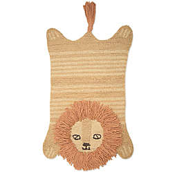 Crane Baby Lion Shape 1'11 x 3' Handwoven Accent Rug in Brown