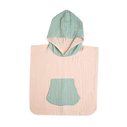 Crane Baby Poncho/Hooded Towel Combo in Pink