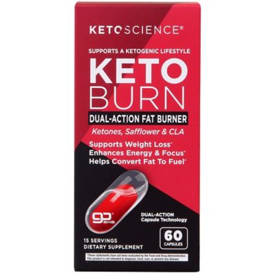 Keto Science&reg; 60-Count Keto Burn Dual-Action Fat Burner