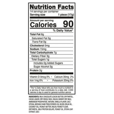 Keto Science&reg; 14-Count Fat Cups in Chocolate Peanut Butter. View a larger version of this product image.