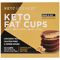 Keto Science® 14-Count Fat Cups in Chocolate Peanut Butter