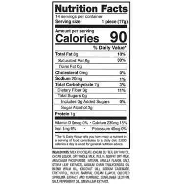 Keto Science&reg; 14-Count Fat Cups in Chocolate Mint. View a larger version of this product image.