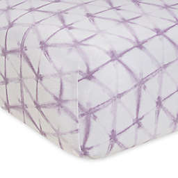 Burt's Bees Baby® Glistening Tie Dye Organic Cotton Crib Sheet in Lilac