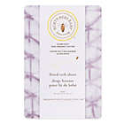 Alternate image 1 for Burt&#39;s Bees Baby&reg; Glistening Tie Dye Organic Cotton Crib Sheet in Lilac