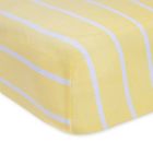 Alternate image 0 for Burt&#39;s Bees Baby&reg; Varied Stripe Organic Cotton Crib Sheet in Sunshine 