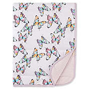Burt&#39;s Bees Baby&reg; Rainbow Butterflies Organic Cotton Reversible Blanket in Lilac