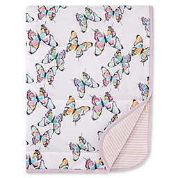 Burt's Bees Baby® Rainbow Butterflies Organic Cotton Reversible Blanket in Lilac