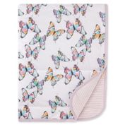 Burt's Bees Baby&reg; Rainbow Butterflies Organic Cotton Reversible Blanket in Lilac