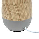 Alternate image 6 for Simple Designs Ceramic Oblong Table Lamp in Natural Wood/Grey