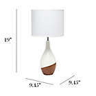 Alternate image 4 for Simple Designs Strikers Table Lamp in Wood/White