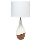 Alternate image 0 for Simple Designs Strikers Table Lamp in Wood/White