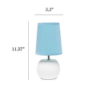 Simple Designs Studded Texture Ceramic Table Lamp. View a larger version of this product image.