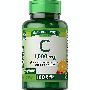 Nature&rsquo;s Truth&reg; 100-Count Vitamin C with Bioflavonoids + Rose Hips Tablets. View a larger version of this product image.