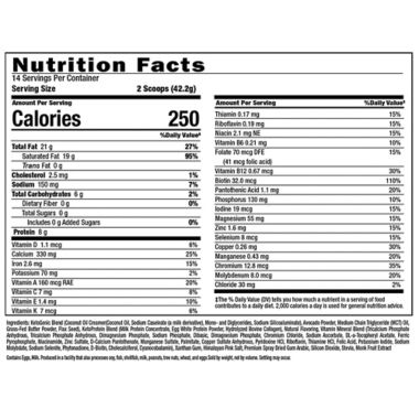 Keto Science&reg; 20.7 oz. Keto Meal Shake in Vanilla Flavor. View a larger version of this product image.