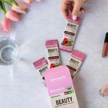BareOrganics&reg; 5-Count Beauty Superfood Drink Mix &amp; Smoothie Booster With Peptides. View a larger version of this product image.