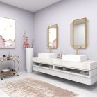 Alternate image 7 for Ridge Road Decor 36-Inch x 24-Inch Rectangular Metal Layered Framed Wall Mirror in Gold