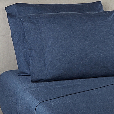 Studio 3B&trade; Jersey Modal Twin XL Sheet Set in Heather Blue. View a larger version of this product image.