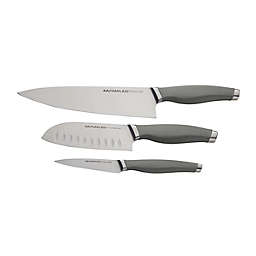 Rachael Ray™ 3-Piece Chef Knife Set in Grey
