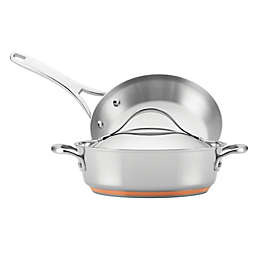 Anolon® Nouvelle Copper Stainless Steel 3-Piece Cookware Set