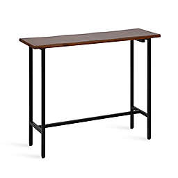 Kate and Laurel® Lankford Console Table in Walnut/Brown