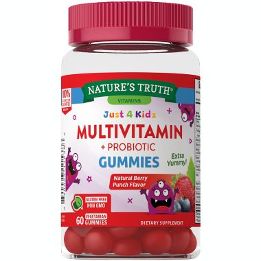 Nature&rsquo;s Truth&reg; 60-Count Just 4 Kidz Multivitamin + Probiotic Gummies. View a larger version of this product image.