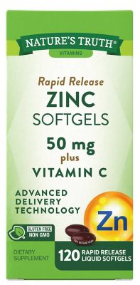 Nature&rsquo;s Truth&reg; 120-Count Rapid Release Zinc + Vitamin C Softgels