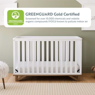Storkcraft&trade; Santa Monica 5-in-1 Convertible Crib in White/Driftwood. View a larger version of this product image.