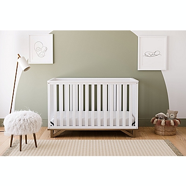 Storkcraft&trade; Santa Monica 5-in-1 Convertible Crib in White/Driftwood. View a larger version of this product image.