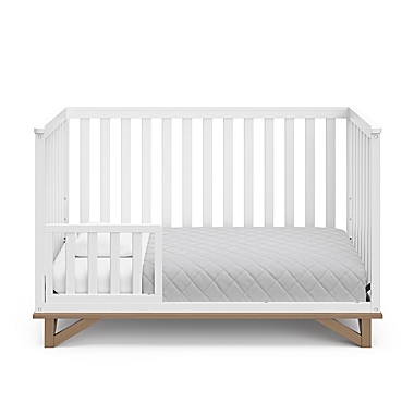 Storkcraft&trade; Santa Monica 5-in-1 Convertible Crib in White/Driftwood. View a larger version of this product image.