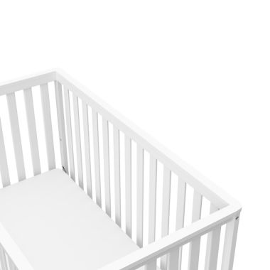 Storkcraft&trade; Santa Monica 5-in-1 Convertible Crib in White/Grey. View a larger version of this product image.