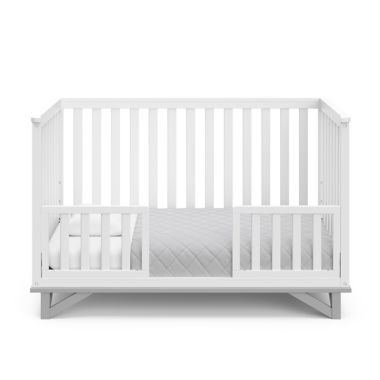 Storkcraft&trade; Santa Monica 5-in-1 Convertible Crib in White/Grey. View a larger version of this product image.