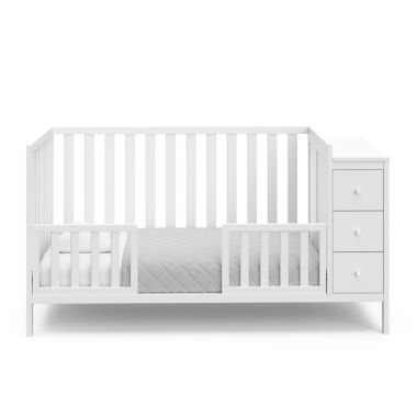 Storkcraft&trade; Malibu 3-in-1 Customizable Convertible Storage Crib in White. View a larger version of this product image.