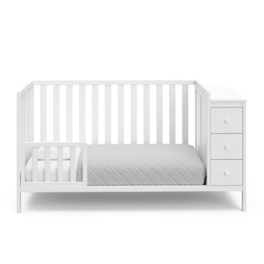 Storkcraft&trade; Malibu 3-in-1 Customizable Convertible Storage Crib in White. View a larger version of this product image.