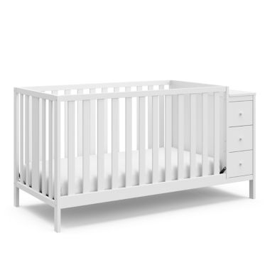 Storkcraft&trade; Malibu 3-in-1 Customizable Convertible Storage Crib in White. View a larger version of this product image.