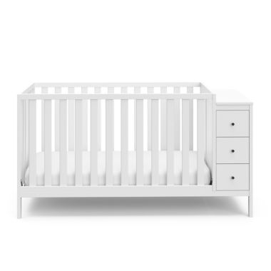 Storkcraft&trade; Malibu 3-in-1 Customizable Convertible Storage Crib in White. View a larger version of this product image.