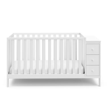 Storkcraft&trade; Malibu 3-in-1 Customizable Convertible Storage Crib in White. View a larger version of this product image.