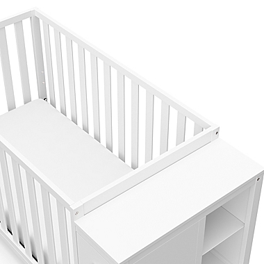 Storkcraft&trade; Malibu 3-in-1 Customizable Convertible Storage Crib in White. View a larger version of this product image.