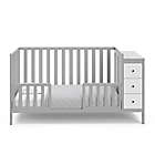 Alternate image 8 for Storkcraft&trade; Malibu 3-in-1 Customizable Convertible Storage Crib in Grey/White