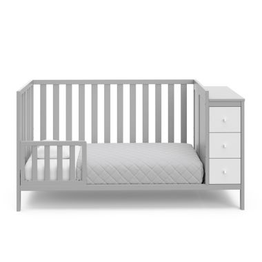 Storkcraft&trade; Malibu 3-in-1 Customizable Convertible Storage Crib in Grey/White. View a larger version of this product image.