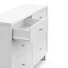 Alternate image 2 for Storkcraft&reg; Modern 6-Drawer Double Dresser in White