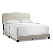 Glamour Home&trade; Artan Queen Fabric Upholstered Bed Frame in Beige